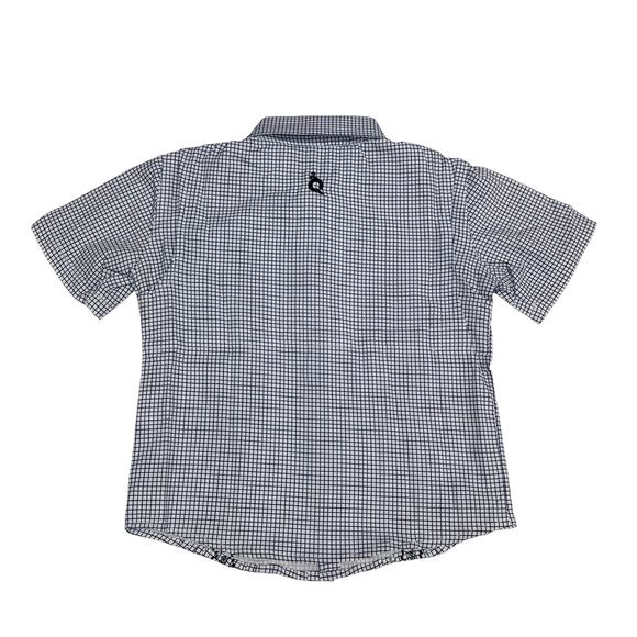 NWT Blue Quail Size 6 Gameday Navy Check Guayabera - Picture 2 of 6